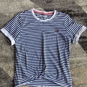 Tommy Hilfiger Short-sleeved Cotton Striped T-shirt NWOT
